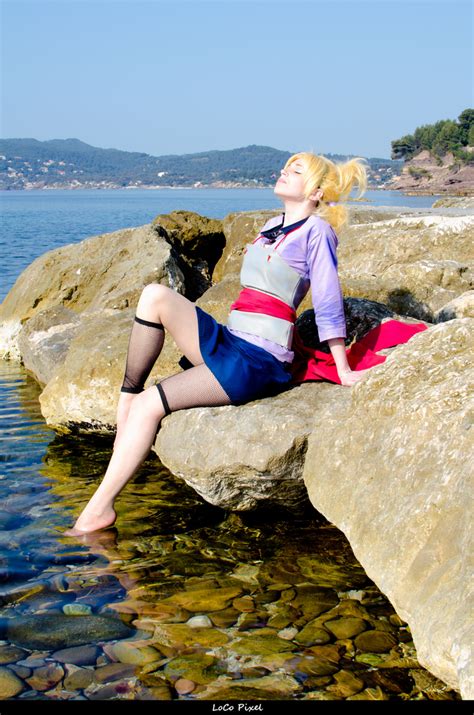 purple beach cosplay